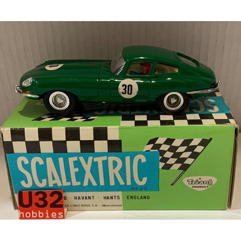 SLOT CAR SCX SCALEXTRIC EXIN C-34 JAGUAR E G.T. RACE TUNED VERDE