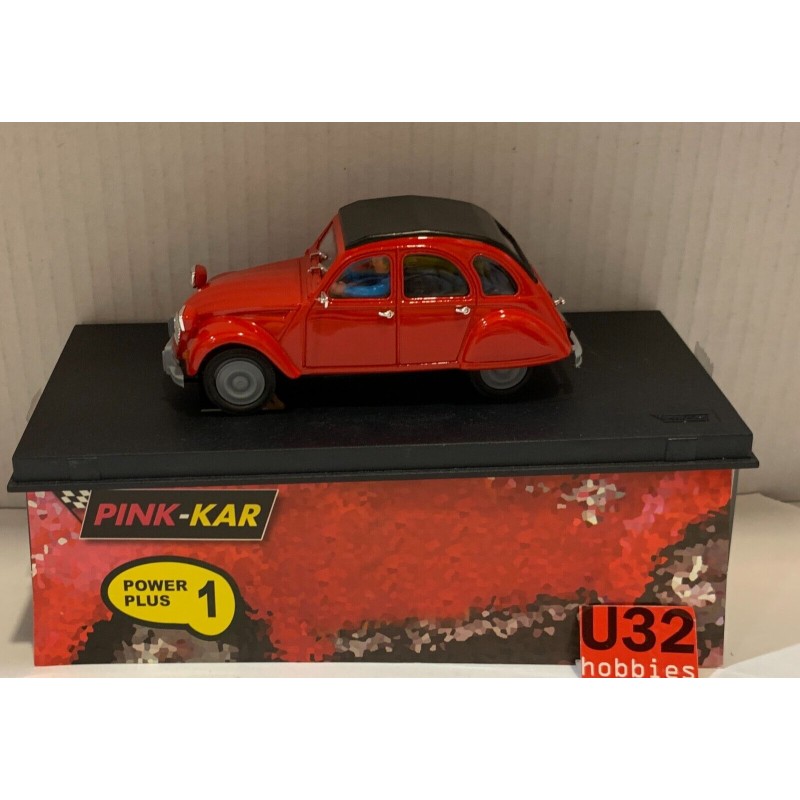 SLOT CAR PINK KAR CV032 CITROEN 2 CV 1974 ROJO