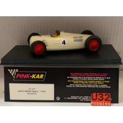 SLOT CAR PINK KAR CV-016 AUTO UNION TYPE C  -4 F1 1936  BLANCO  LTED.ED