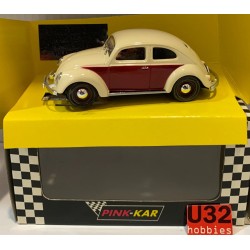 SLOT CAR PINK KAR CV015 VW VOLKSWAGEN BEETLE 1954 MARFIL