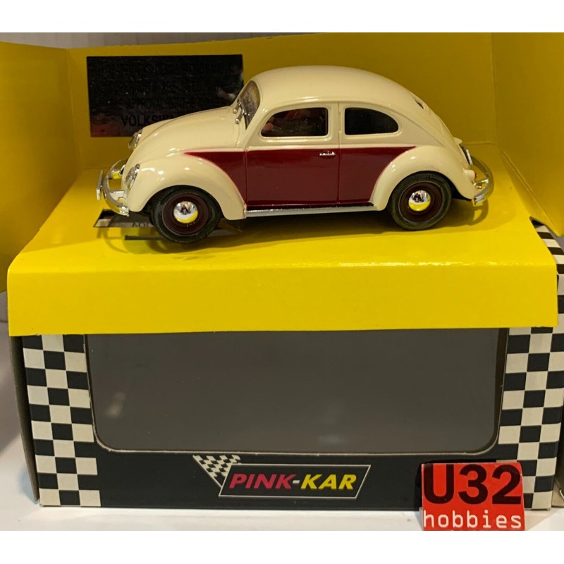 SLOT CAR PINK KAR CV015 VW VOLKSWAGEN BEETLE 1954 MARFIL