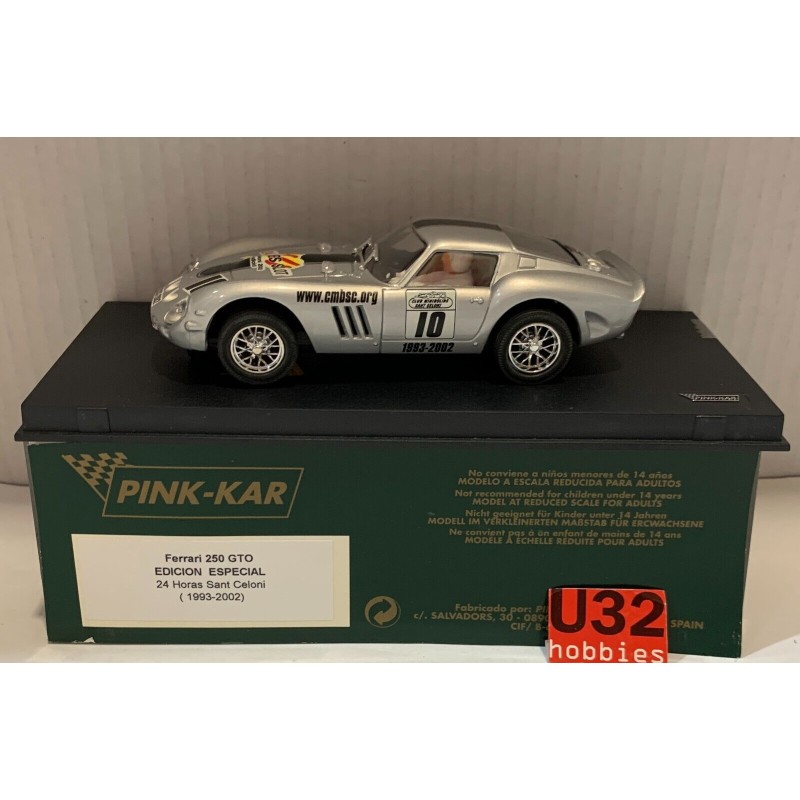 SLOT CAR PINK KAR CV FERRARI 250 GTO -10 EDICION ESPECIAL 24H.SANT CELONI 1993