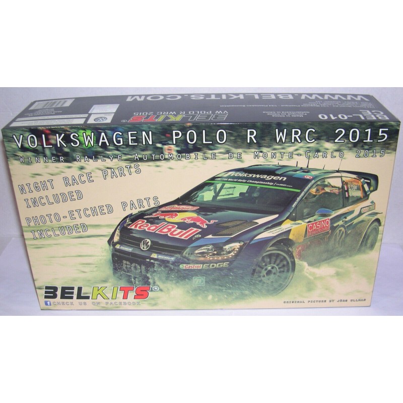 BELKITS BEL-010 KIT 1/24 VW VOLKSWAGEN POLO R WRC 2015 RALLY MONTE CARLO