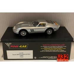 SLOT CAR PINK KAR CV056 FERRARI 250 GTO MATRICULA RARA 1962 PLATA