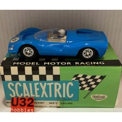 SLOT CAR SCX SCALEXTRIC EXIN C-41 FERRARI GT 330 RACE TUNED AZUL