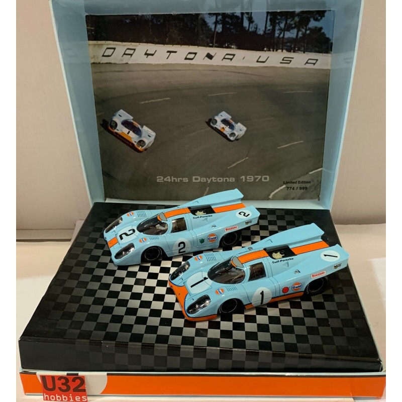 SLOT CAR NSR SET01 PORSCHE 917K GULF 24H.DAYTONA 1970 -2 WINNER P.RODRIGUEZ