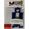 SLOT CAR U3D CHASIS 3D RENAULT MEGANE KIT CAR EN LINEA AZUL SCALEXTRIC