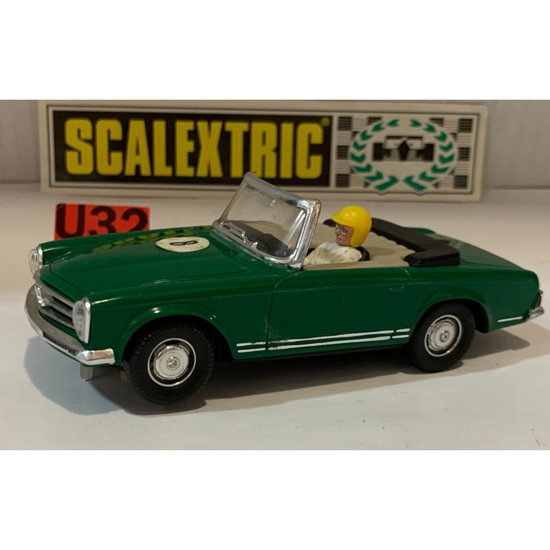 SLOT CAR SCX SCALEXTRIC EXIN C-33 MERCEDES 250 SL SPORT -8 RACE TUNED VERDE