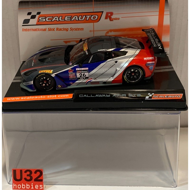 SLOT CAR SCALEAUTO SC-6350R CALLAWAY C7R -276 PIRELLI WORLD CHAMPION KEILWITZ