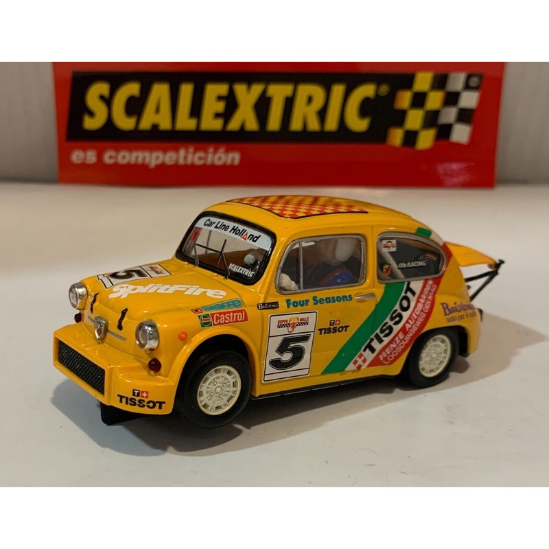 SLOT CAR SCX SCALEXTRIC 6146 SEAT FIAT 600 ABARTH -5 TISSOT