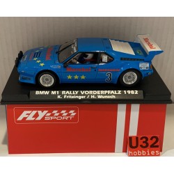 SLOT CAR FLY A2044SP BMW M1 -3 RALLY VORDERPFALZ 1982 SERIE SPORT