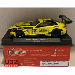 SLOT CAR NSR 0336 MERCEDES - AMG GTR -100 EVO GT CHALLENGE RACETA TAXI FANATEC