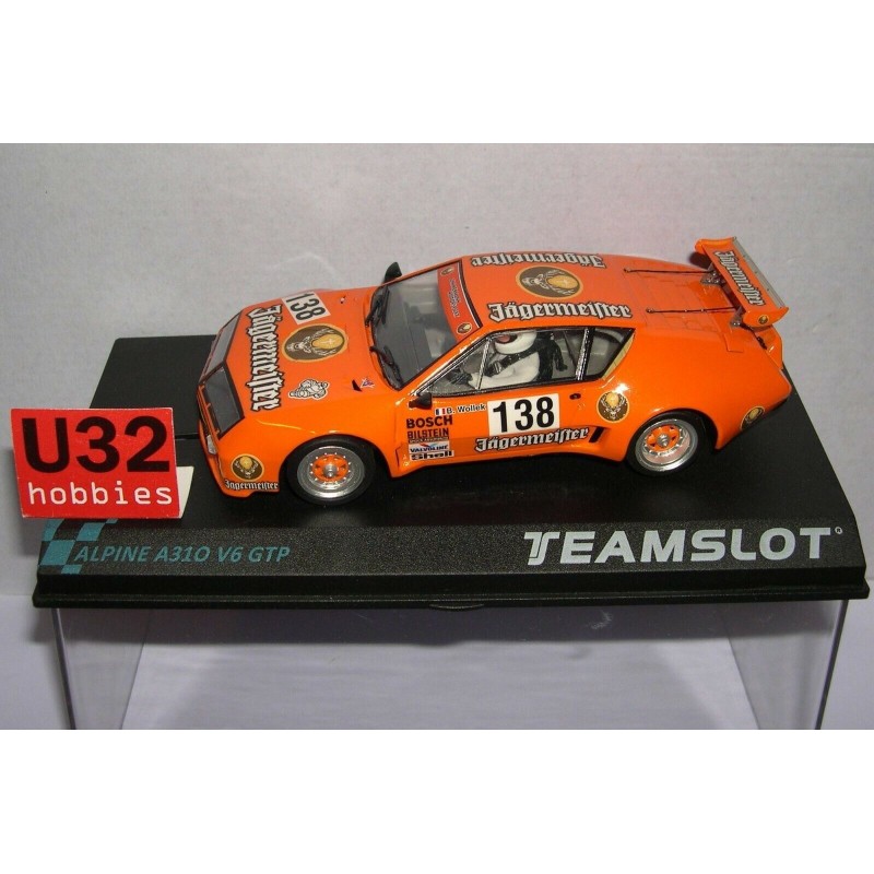 SLOT CAR TEAM SLOT 12803 RENAULT ALPINE A310 V6  GTP -308 JAGERMEISTER B.WOLLEK