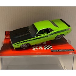 SLOT CAR SCX SCALEXTRIC 64380 PLYMOUTH AAR CUDA LIME LIMITED EDITION 50 UNIDADES