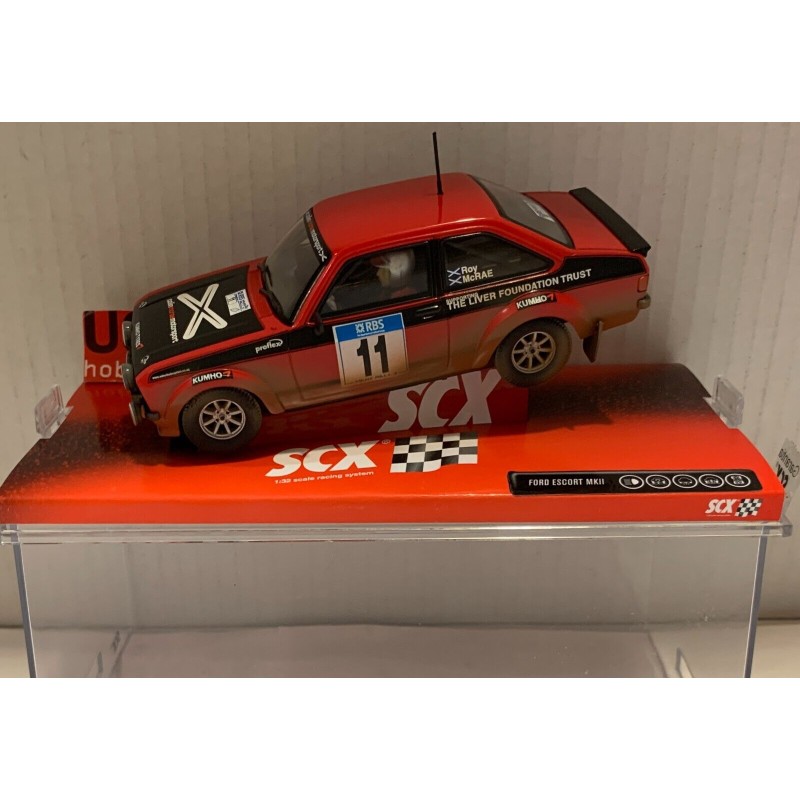 SLOT CAR SCX SCALEXTRIC 64700 FORD ESCORT MKII -11 McRAE DIRT EFFECT