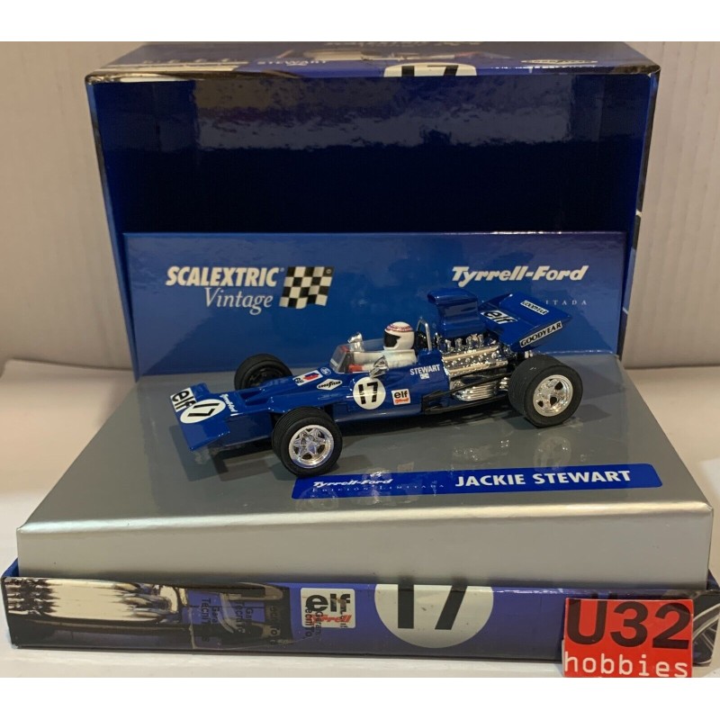 SLOT CAR SCX  SCALEXTRIC 6178 TYRRELL FORD 001 -17 F1 1971 J.STEWART VINTAGE