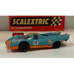 SLOT CAR SCX SCALEXTRIC ALTAYA COCHES MITICOS PORSCHE 917 -22 GULF LE MANS 1970