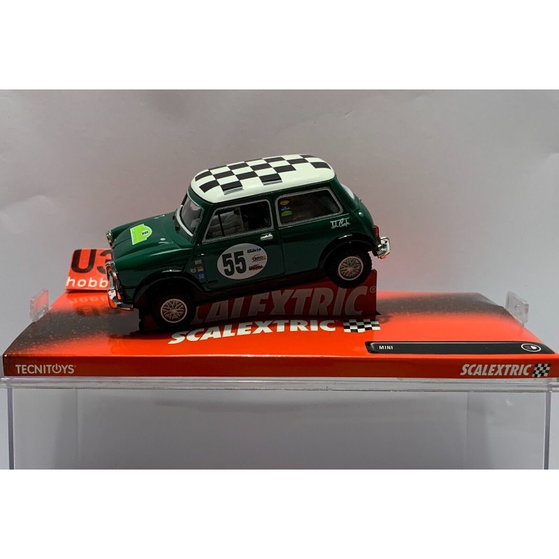 SLOT CAR SCX SCALEXTRIC 6396 MINI COOPER -55 VERDE