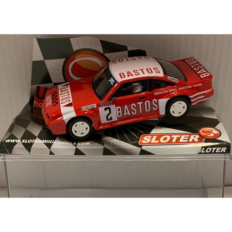 SLOT CAR SLOTER 9506 OPEL MANTA 400 -2 TEAM BASTOS GUY COULSOUL-ALAIN LOPES