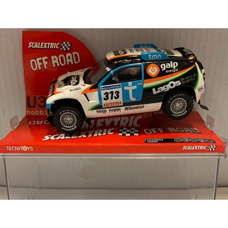 SLOT CAR SCX SCALEXTRIC 6277 VOLKSWAGEN TOUAREG -313 C.SOUSA-A.SCHULZ