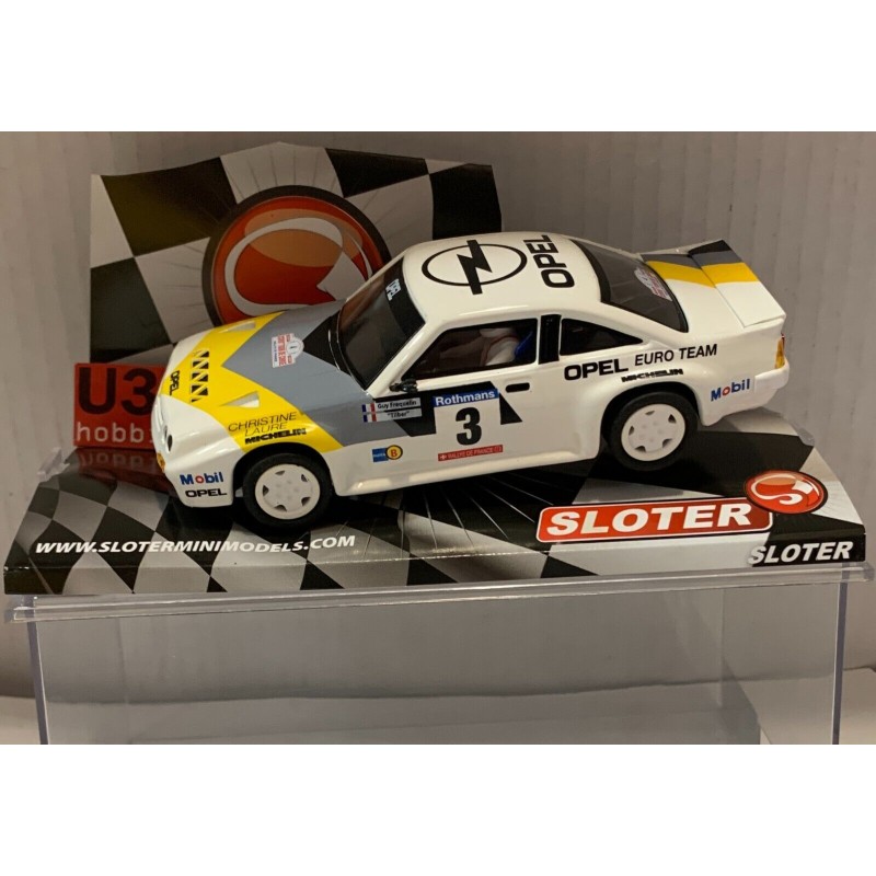 SLOT CAR SLOTER 9505 OPEL MANTA 400 -3 OFICIAL TEAM GUY FREQUELIN-TILBER