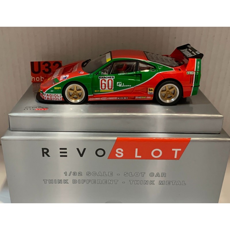 SLOT CAR REVOSLOT RS-0224 FERRARI F40 -60 BRUMMEL FAGIOLI 1000Km SUZUKA 1995