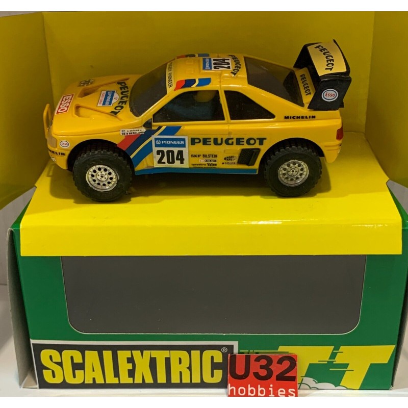 SLOT CAR SCX SCALEXTRIC EXIN 6420 PEUGEOT 405 -204 PEUGEOT  TT AMARILLO VATANEN