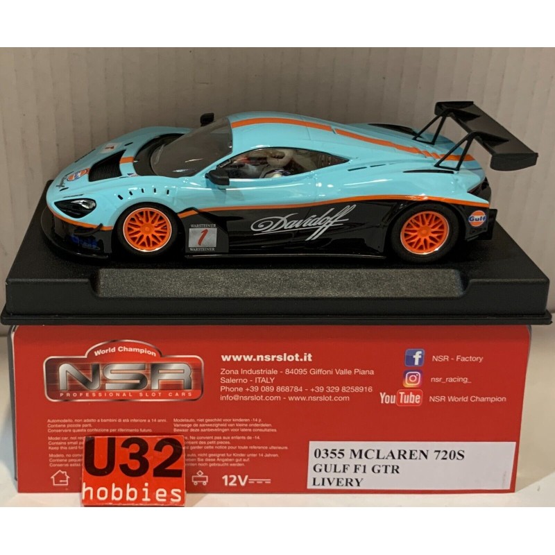 SLOT CAR NSR 0355 McLAREN 720S F1 GTR -1 GULF