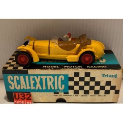 SLOT CAR SCALEXTRIC C-65 ALFA ROMEO 8c AMARILLO FRANCIA CON CAJA