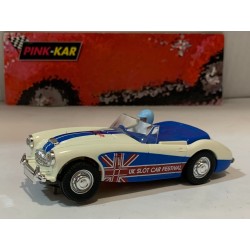 SLOT CAR PINK KAR CC20 AUSTIN HEALEY 3000 UK SLOT CAR FESTIVAL LIMITED EDITION