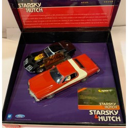 SLOT CAR SCX SUPERSLOT H2603A STARSKY & HUTCH FORD TORINO CHEVROLET CORVETTE