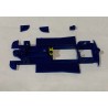 SLOT CAR U3D CHASIS 3D RENAULT MEGANE KIT CAR EN LINEA AZUL SCALEXTRIC