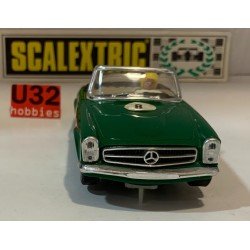 SLOT CAR SCX SCALEXTRIC EXIN C-33 MERCEDES 250 SL SPORT -8 RACE TUNED VERDE