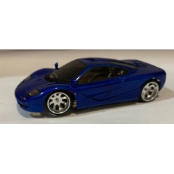 SLOT CAR  PNSLOT McLAREN F1 GTR AZUL 1/28 CHASIS COMPETICION