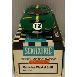 SLOT CAR SCX SCALEXTRIC EXIN C-44 MERCEDES WANKEL C111 VERDE RACE TUNED