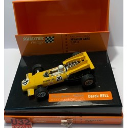 SLOT CAR SCX  SCALEXTRIC 6205 McLAREN M9A -20 F1 DEREK BELL 1969 VINTAGE LTED