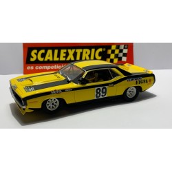 SLOT CAR SCX SCALEXTRIC 64870 PLYMOUTH AAR CUDA YELLOW