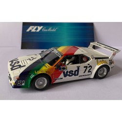 SLOT CAR FLY 88322 BMW M1 -72 24H.LE MANS 1981 VSD SERVANIN-FERRIER-ROUSSELOT