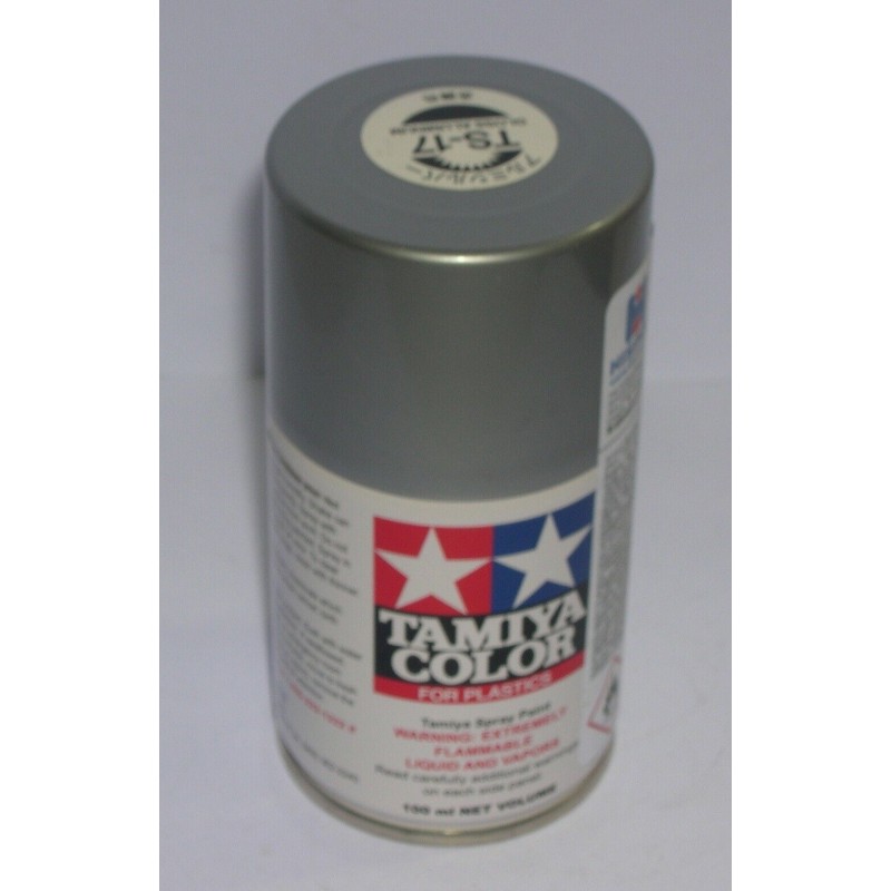 TAMIYA 85017 TS-17 SPRAY PINTURA  ALUMINIO PLATA  PARA MODELISMO 100ML