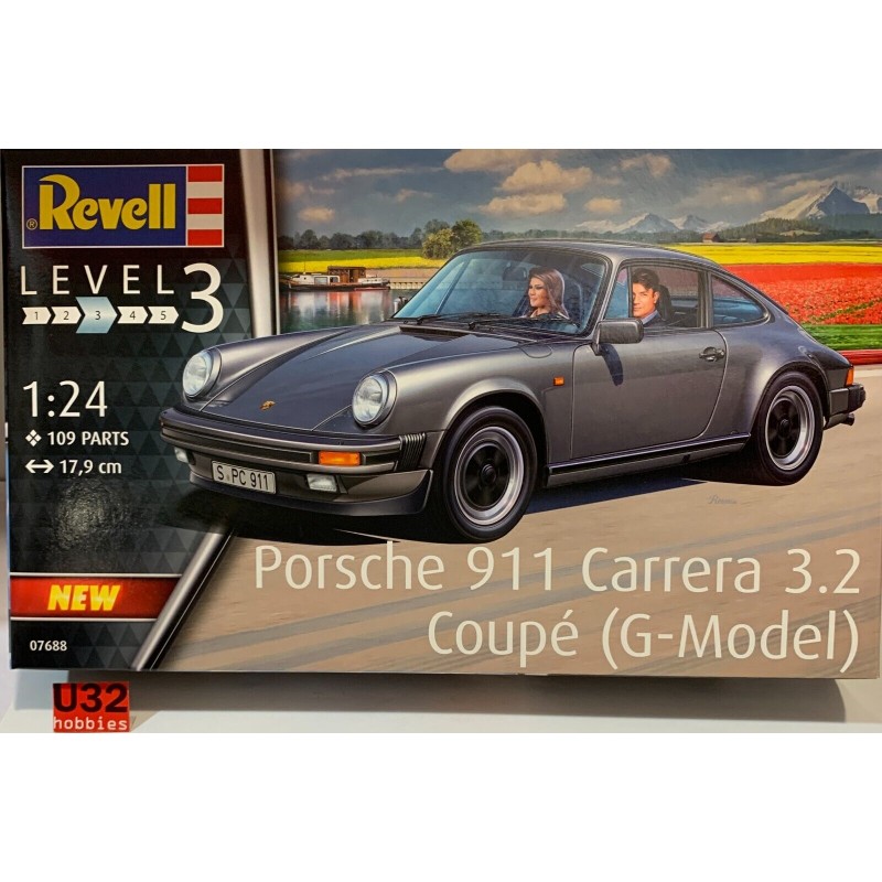 REVELL 07688 KIT 1/24 PORSCHE 911 CARRERA 3.2 COUPE G-MODEL