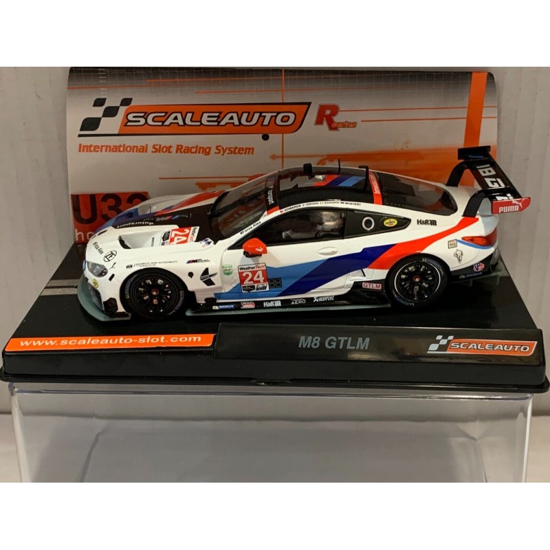 SLOT CAR SCALEAUTO SC-6361R BMW M8 -24 DAYTONA 2019 EDWARDS-KROHN-ZANARDI