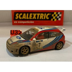 SLOT CAR SCX SCALEXTRIC FORD FOCUS WRC -7 MONTECARLO 99  Mc RAE EFECTO BARRO