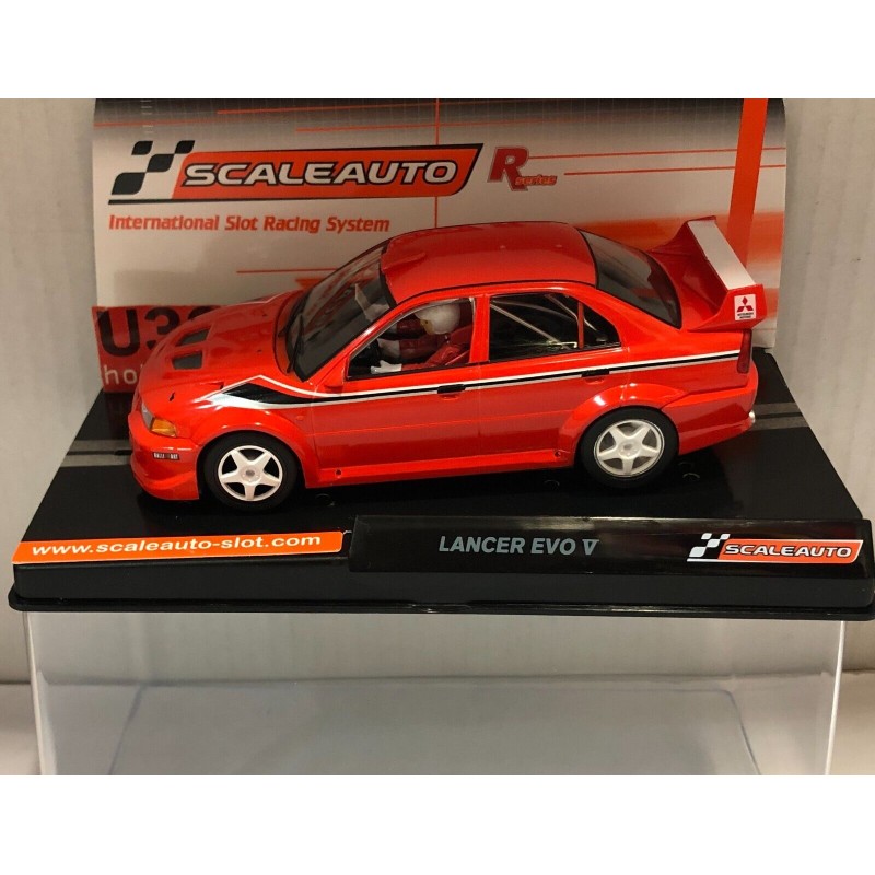 SLOT CAR SCALEAUTO SC-6283R MITSUBISHI LANCER EVO V TOMMY MAKINEN EDITION