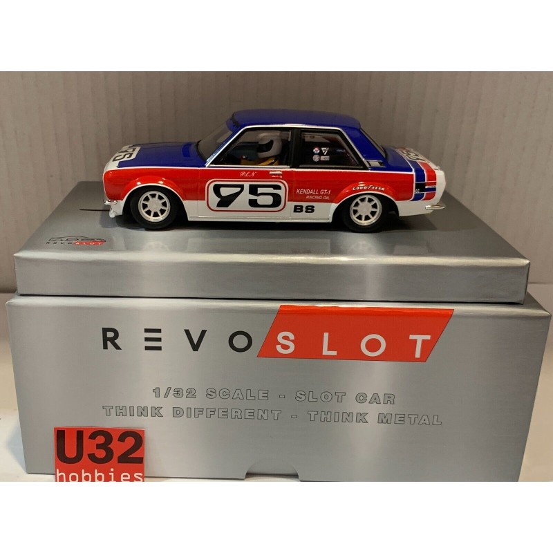 SLOT CAR REVOSLOT RS-0239 DATSUN 510 -95 SCCA 1974 PAUL NEWMAN