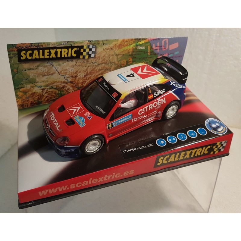 SLOT CAR SCX SCALEXTRIC 6151 CITROEN XSARA WRC -4 SWEDISH 2004 CARLOS SAINZ