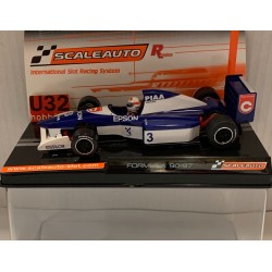 SLOT CAR SCALEAUTO SC-6266 TYRRELL FORD 019 -3 F1 1990 EPSON SATORU NAKAJIMA