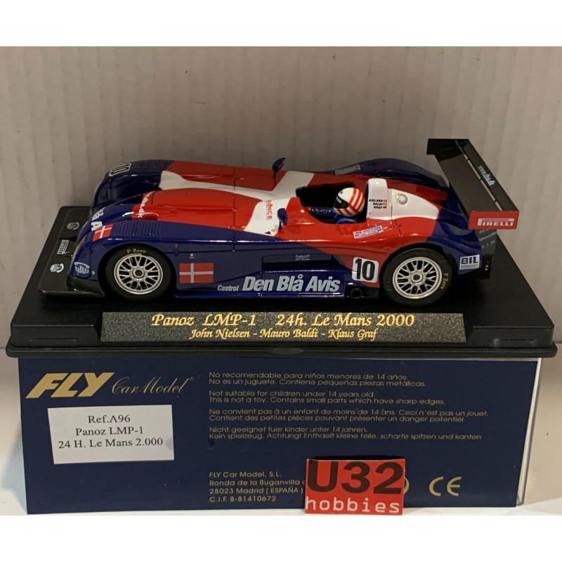 SLOT CAR FLY A96 PANOZ LMP-1 -10 24H.LE MANS 2000 J.NIELSEN-M.BALDI-K.GRAF