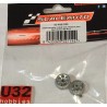 SCALEAUTO SC-4031D25 LLANTA 15.8x8.5mm MONZA-2 ALUM. EJE 2.38mm TORNILLO M2.5