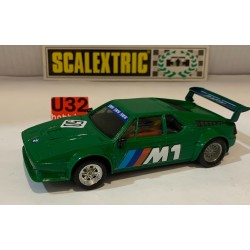 SLOT CAR SCX SCALEXTRIC EXIN 4063 BMW M1 -47  PRIMERA SERIE VERDE