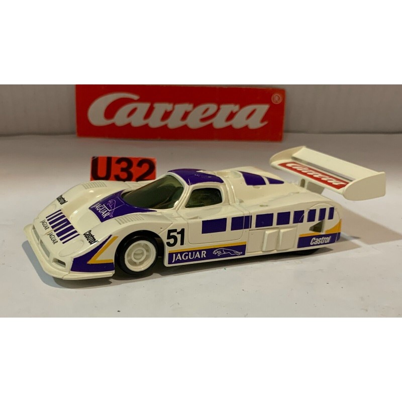 SLOT CAR CARRERA PROFI 71434 JAGUAR XJR-8 -51 SKY DRIVER CASTROL